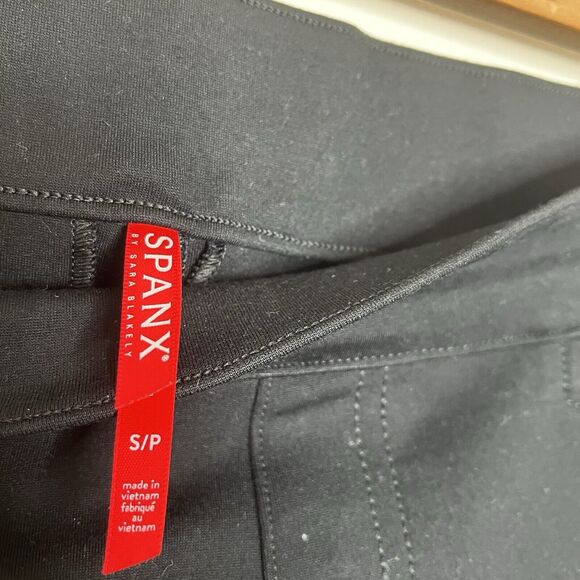 Spanx Perfect Pants Black Womens Small Slimming Work High Rise Skinny Ponte - Picture 4 of 8